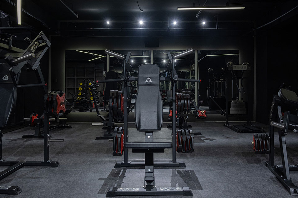 MuscleHub gym floor